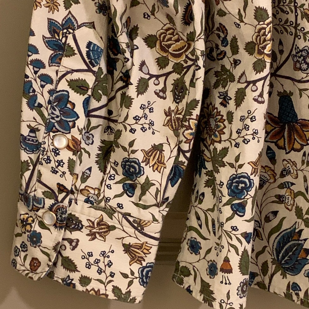 Tuckernuck Wildwood Chintz Winnie Snap Button Up Blouse Size XXL - Picture 14 of 16